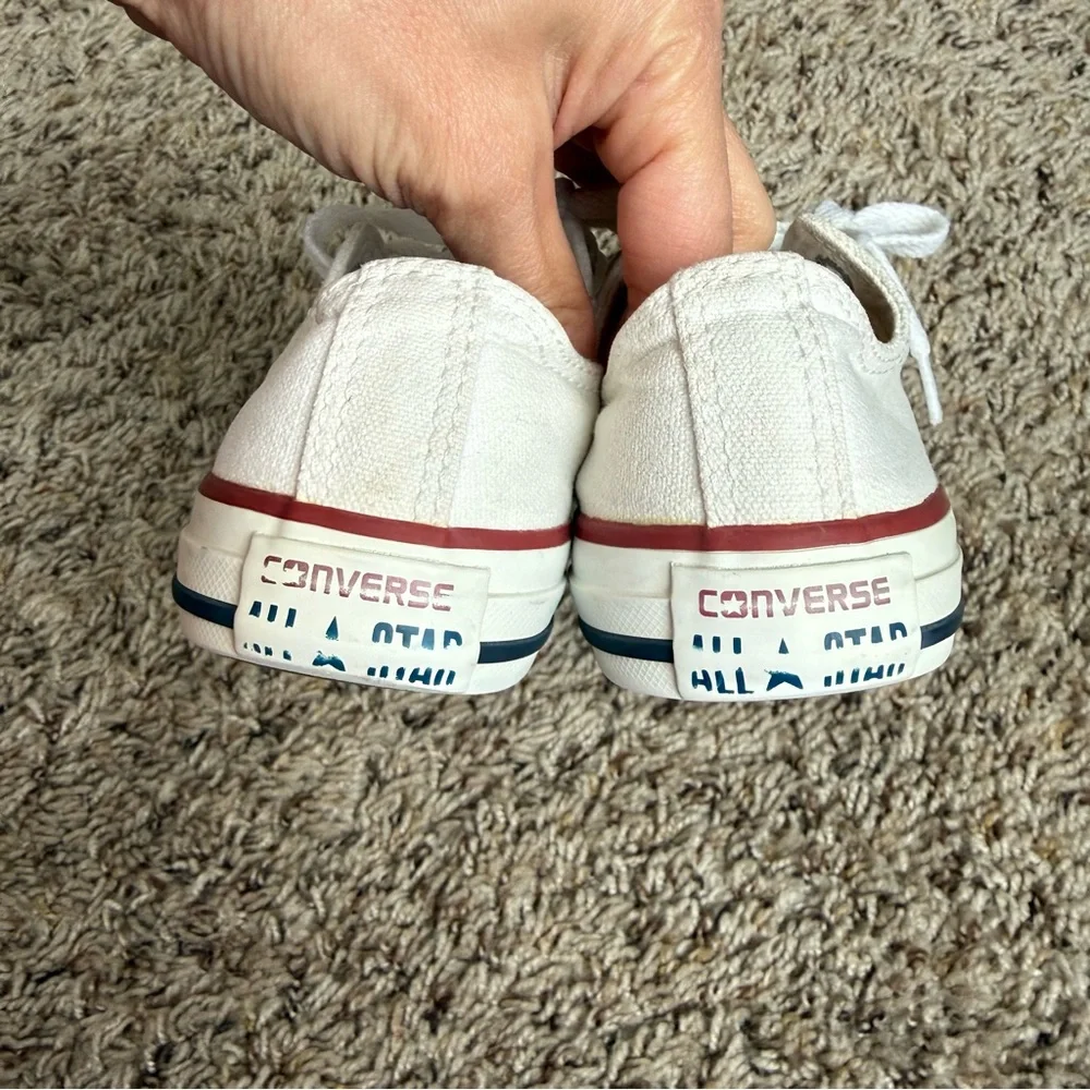 Converse Chuck Taylor All Star low-top sneakers white canvas youth size 13